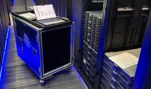Servers being loaded for cross border transport