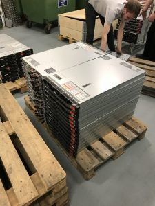 Servers Palletised and Ready for Further Processing
