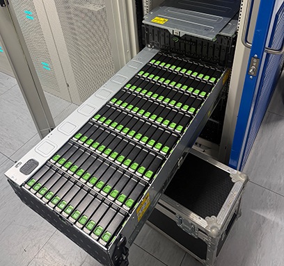 High Density Storage Array Being Moved