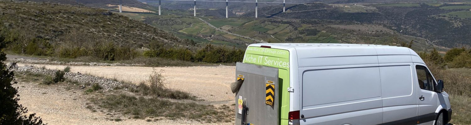DataMove team en-route through France during online gaming server relocation from Yorkshire to Gibraltar